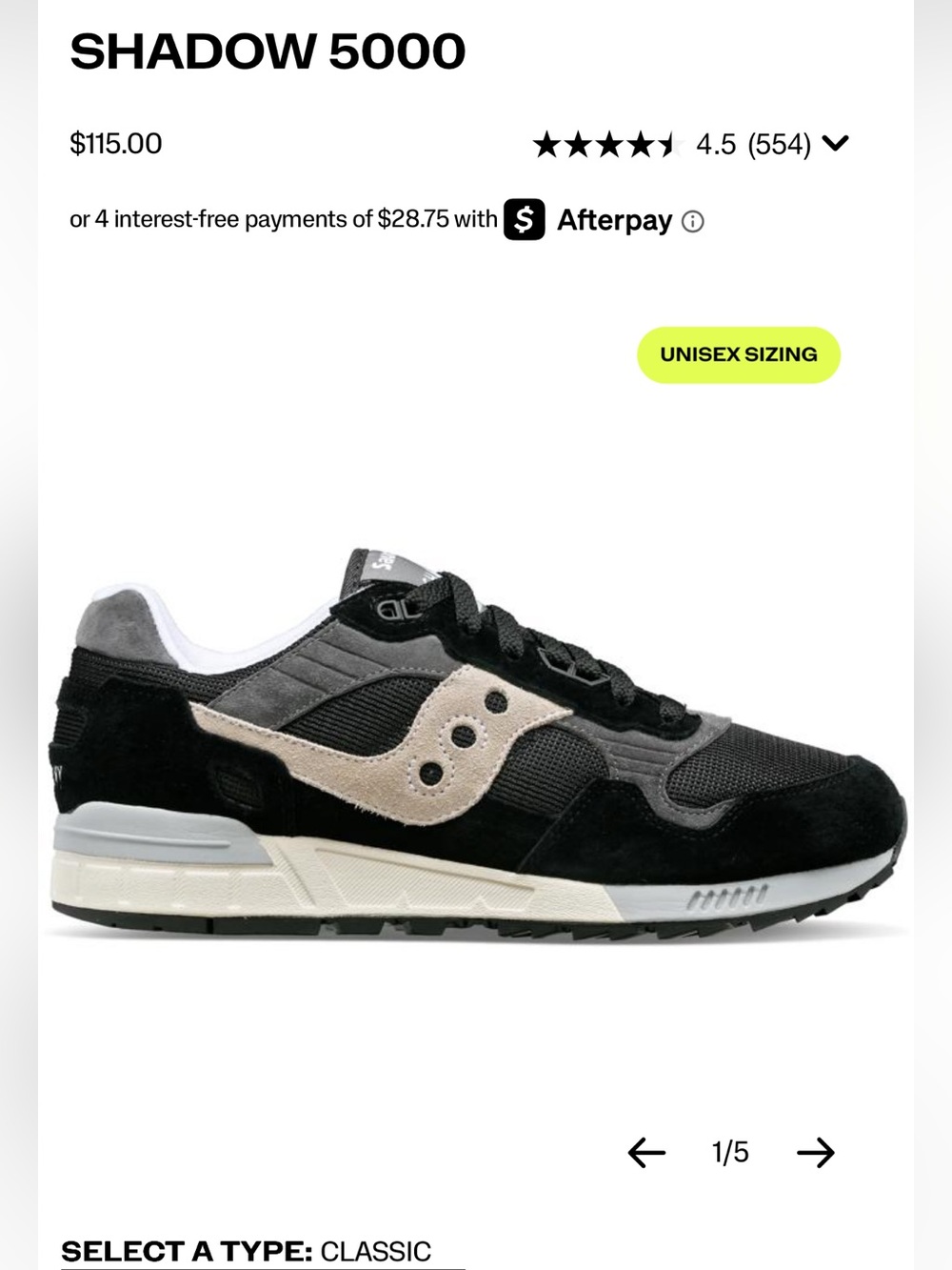 Saucony Shadow 5000